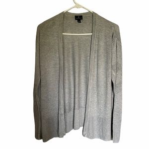 Worthington Solid Gray Cardigan Size Medium